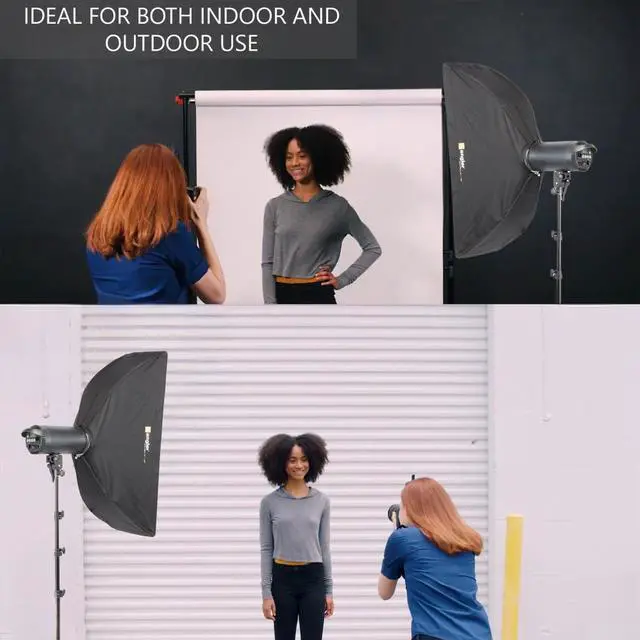 Alt view image 3 of 7 - Angler BoomBox Strip Softbox (12 x 36") with Bowens Mount, Softbox for Photo Strobe Studio Flash Softbox Bowens Mount, Versatile Lighting Solution for Monolights, Strobes, LEDs