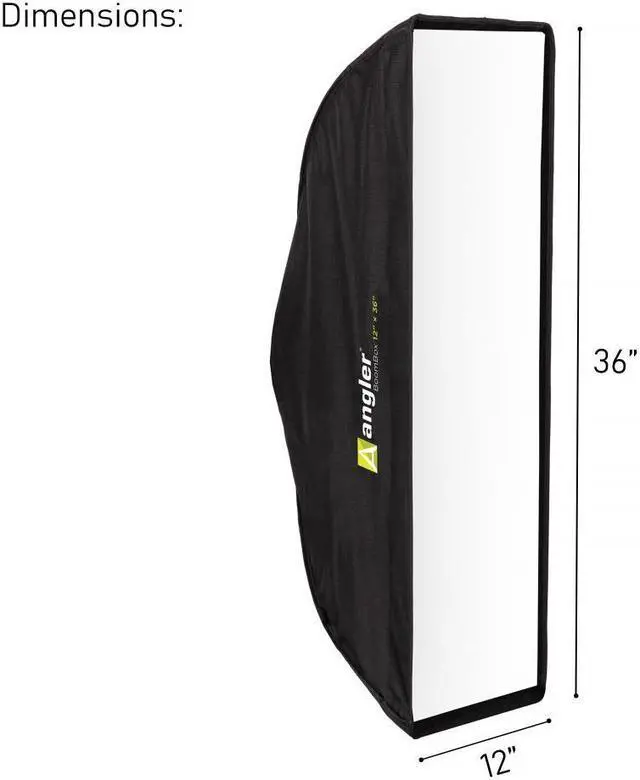 Alt view image 5 of 7 - Angler BoomBox Strip Softbox (12 x 36") with Bowens Mount, Softbox for Photo Strobe Studio Flash Softbox Bowens Mount, Versatile Lighting Solution for Monolights, Strobes, LEDs