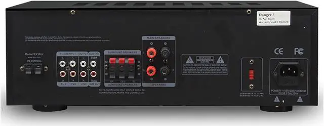 Alt view image 3 of 12 - New Technical Pro 1000W Professional Audio Receiver with USB/SD Card Input, MP3 (AUX), 2 Mic Inputs, IPod/ IPhone Compatible, Recorder, & Wireless Remote
