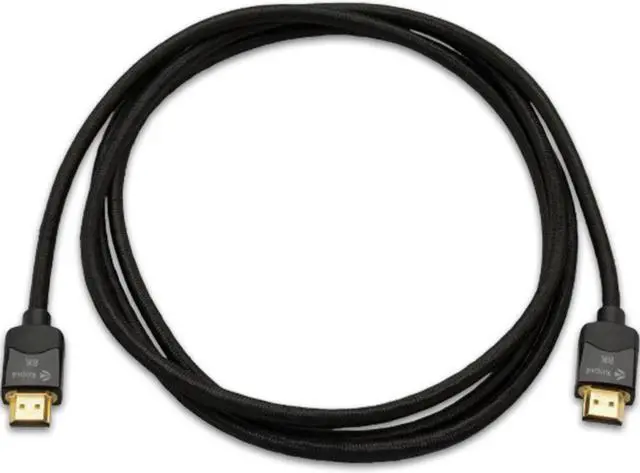 Main image of 8K HDMI Cable, 6.6 ft  Premium Ultra High-Speed with 48 Gb/s bandwidth, triple-layer shielding, braided design, gold-plated connectors, flame-resistant  Ideal for UHD home theater and professional