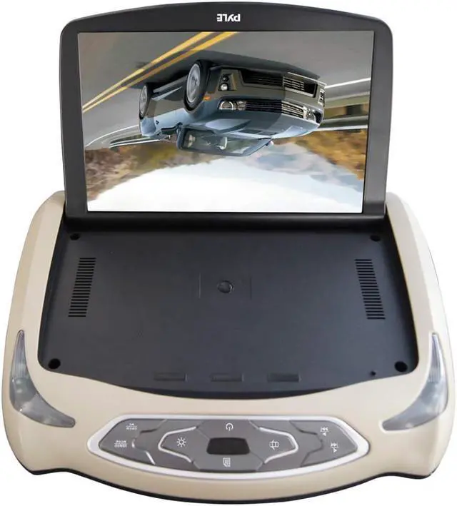 Alt view image 2 of 2 - Pyle PLRD146 Vehicle Flip-Down Display ScreenRoof Mount Monitor with CD/DVD Player, USB/SD Readers, FM Transmitter, Includes (3) Housing Color Covers (13.3’’ -inch Display)