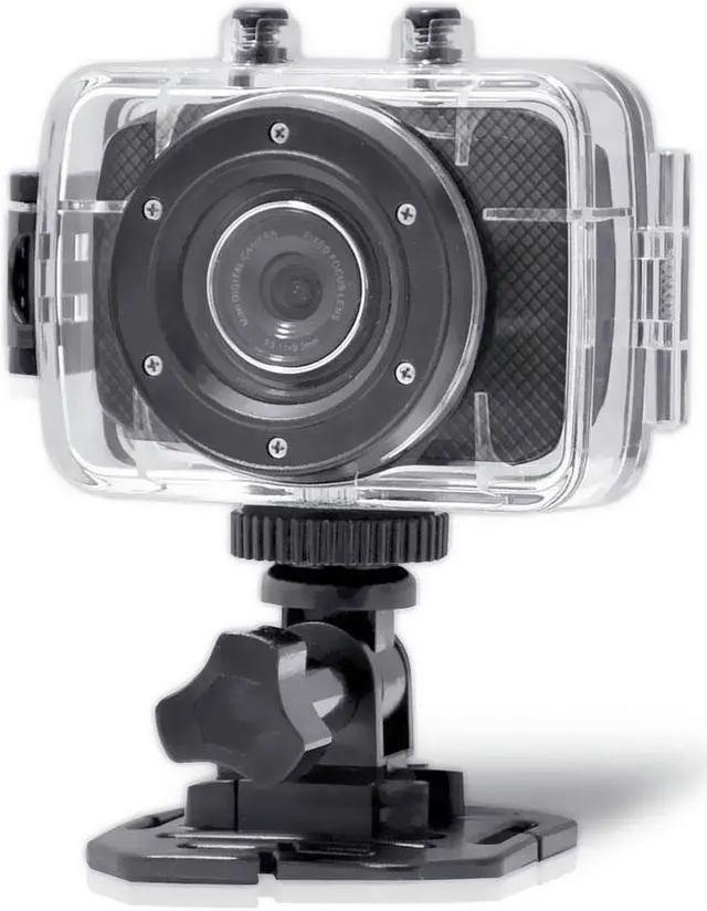 Alt view image 2 of 15 - Pyle - High-Definition Sport Action Camera with 720p Wide-Angle Camcorder, 5.0 MP Camera, 2-Inch Touch Screen (Black)