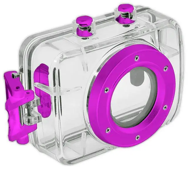 Alt view image 7 of 19 - High-Definition Sports Action Camera w/ 720p Wide-Angle Camcorder, 5.0 MP Camera, 2" Touch Screen, Micro SD Card Slot, Waterproof Case & Mounting Gear for Biking