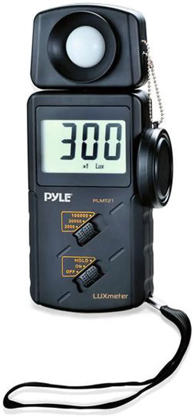 Main image of Pyle Handheld Lux Light Meter Photometer W/ 20,000 Lux range, 2x Per Second Sampling, and Digital Display