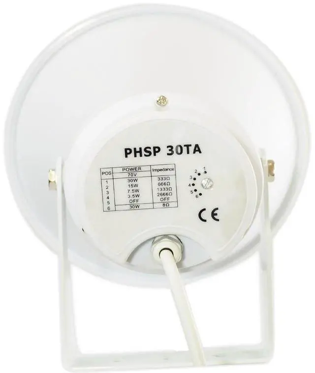 Alt view image 5 of 12 - NEW PYLE PHSP30TA 9.4" 30W INDOOR OUTDOOR 70 VOLT POWER HORN 30 WATT