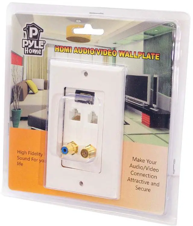 Alt view image 4 of 6 - Pyle White Hdmi Wallplate With Cable - PHDK6