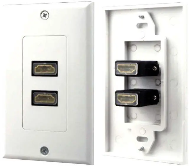 Alt view image 2 of 5 - PyleHome Dual HDMI Wall Plate