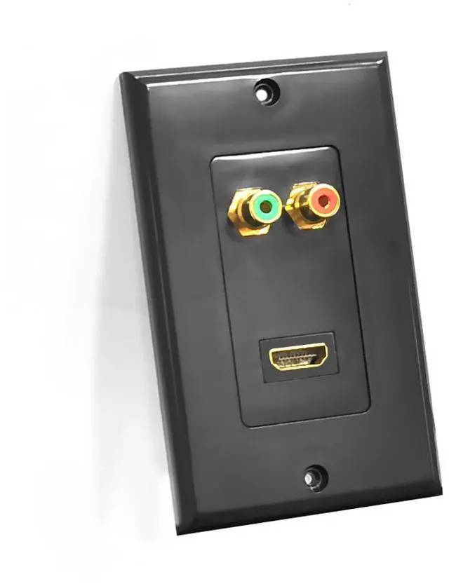 Alt view image 2 of 3 - PyleHome HDMI Stereo Dual RCA Audio Combo Wall Plate
