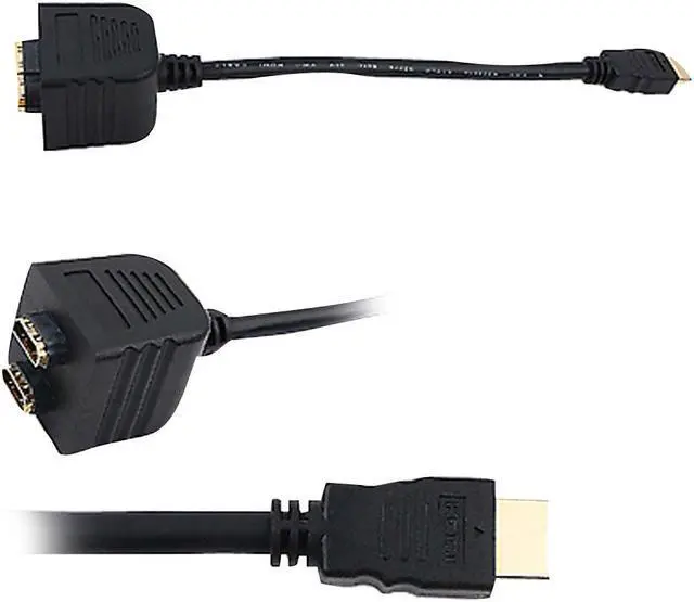 Alt view image 6 of 10 - New Pyle Phdmmf3 Hdmi Male/2 Female Splitter Cable
