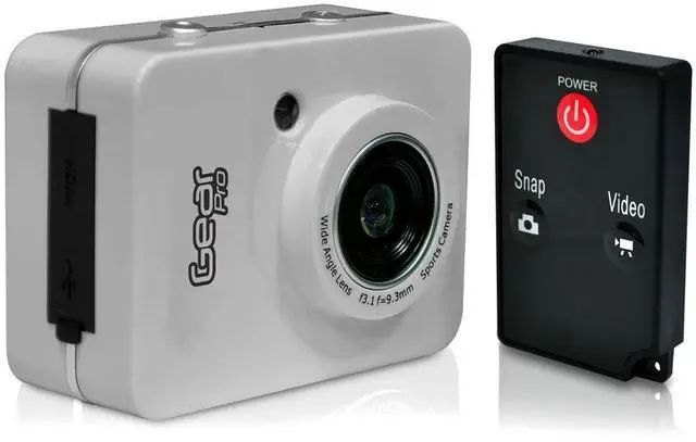 Main image of Pyle - Gear Pro HD 1080P Action Camera Hi-Res Digital Camera/Camcorder with Full HD Video, 12.0 Mega Pixel Camera & 2.4'' Touch Screen (Silver Color)