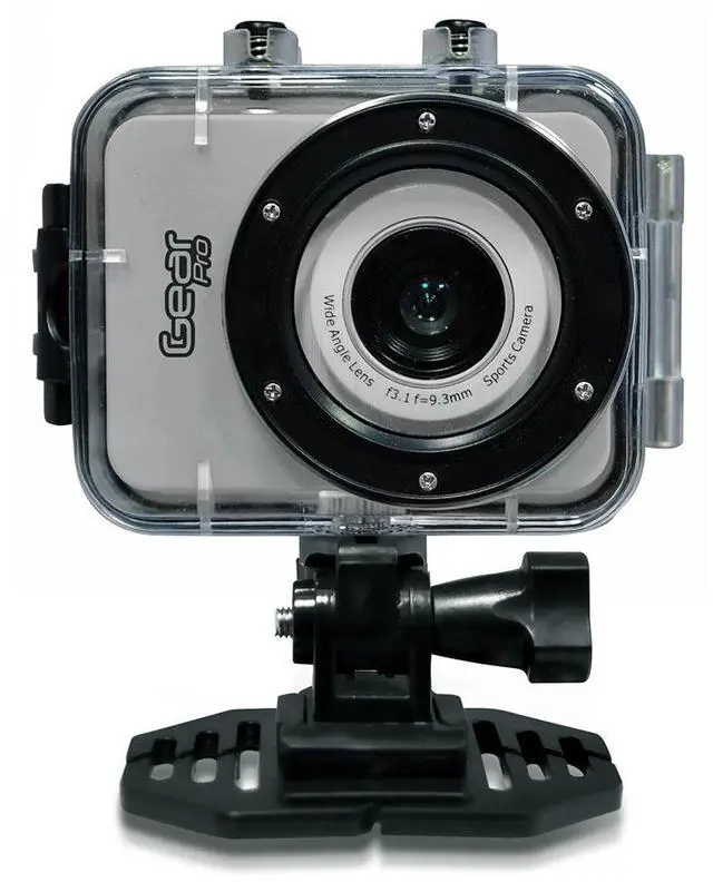 Alt view image 2 of 9 - Pyle - Gear Pro HD 1080P Action Camera Hi-Res Digital Camera/Camcorder with Full HD Video, 12.0 Mega Pixel Camera & 2.4'' Touch Screen (Silver Color)