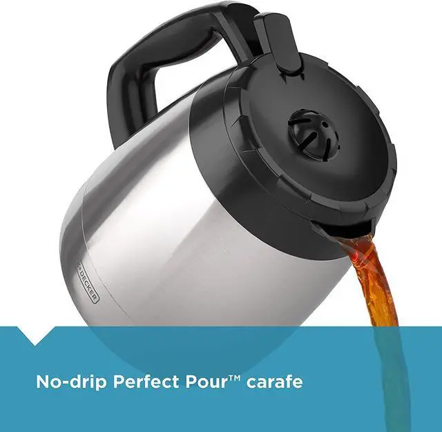 Alt view image 9 of 10 - Black & Decker CM2035B Black 12-Cup Thermal Coffeemaker