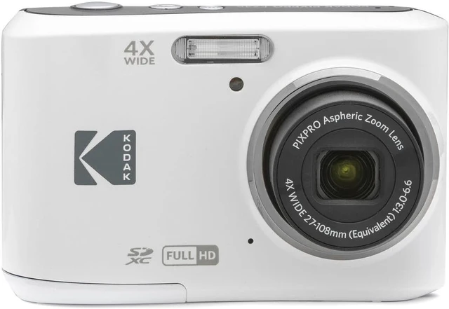 Kodak Pixpro FZ45 Camera (White) + Spider Tripod + Case+ 1 Yr Warranty ...