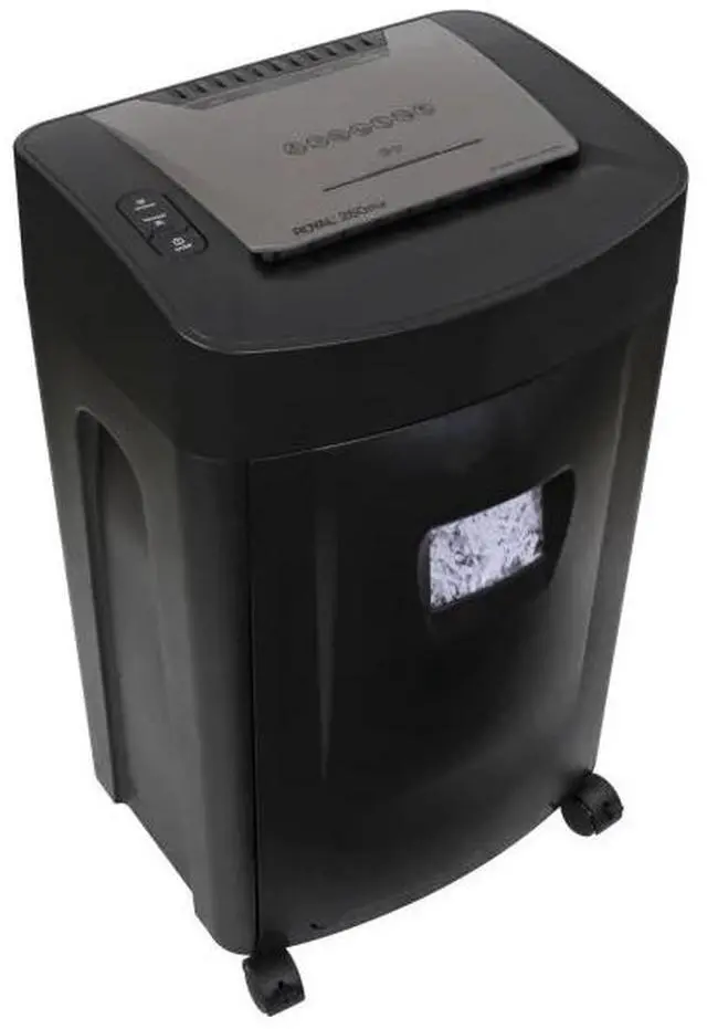 Alt view image 4 of 7 - Royal 260MX Paper Shredder - Non-continuous Shredder - Cross Cut - 20 Per Pass - for shredding Paper, CD, DVD, Credit Card, Staples - 8.75" Throat - 1 Hour Run Time - 40 Minute Cool Down Time - 8