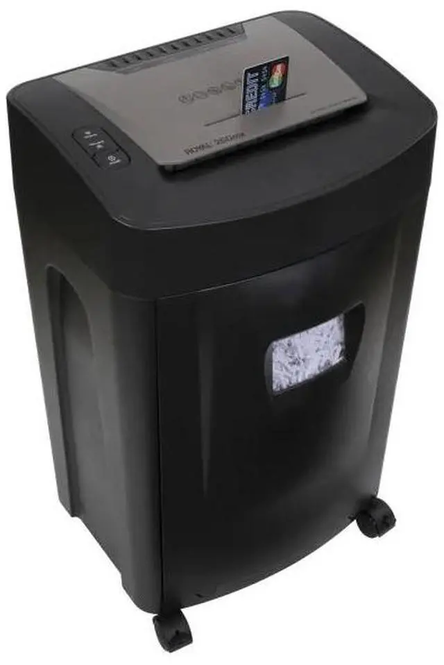 Alt view image 6 of 7 - Royal 260MX Paper Shredder - Non-continuous Shredder - Cross Cut - 20 Per Pass - for shredding Paper, CD, DVD, Credit Card, Staples - 8.75" Throat - 1 Hour Run Time - 40 Minute Cool Down Time - 8