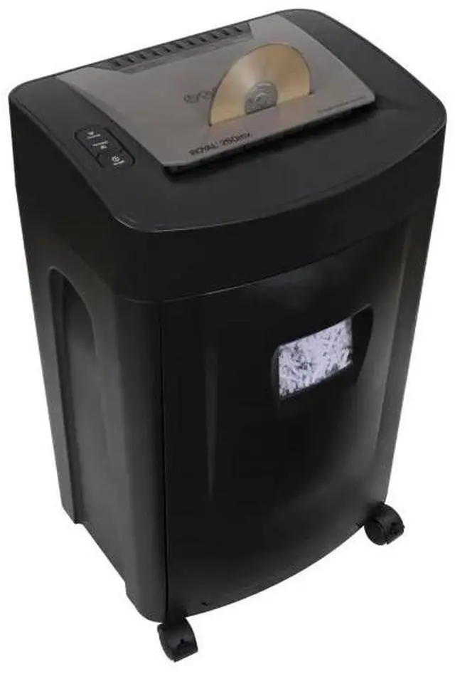 Alt view image 7 of 7 - Royal 260MX Paper Shredder - Non-continuous Shredder - Cross Cut - 20 Per Pass - for shredding Paper, CD, DVD, Credit Card, Staples - 8.75" Throat - 1 Hour Run Time - 40 Minute Cool Down Time - 8