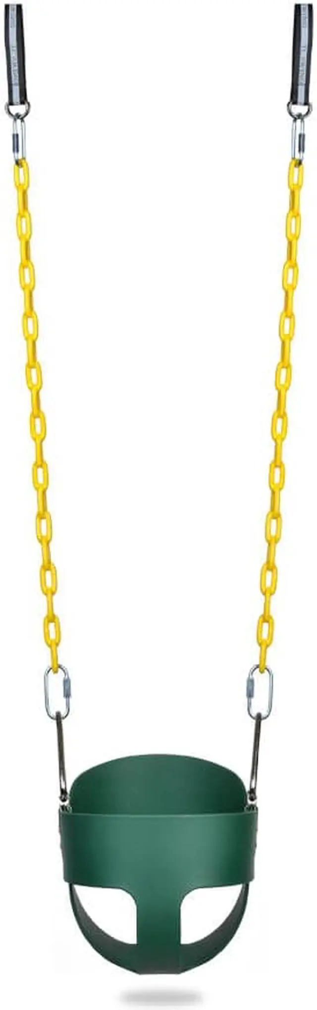 Main image of AGPtEK Children's Full Bucket Swing With fully Coated Chain - Green