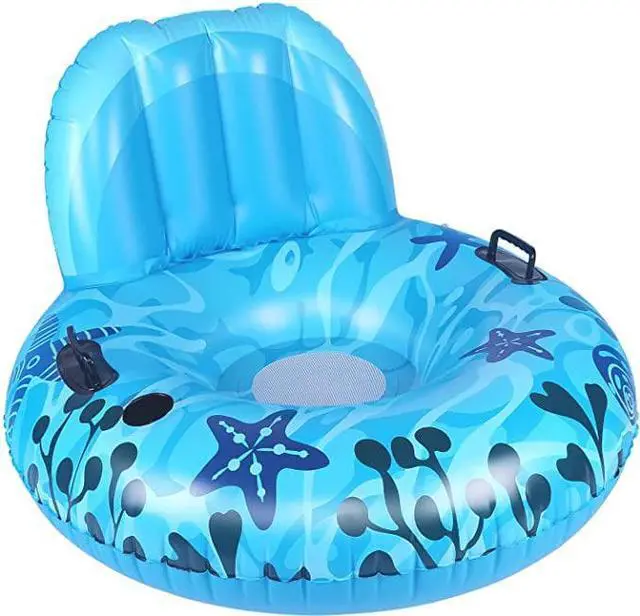 Main image of CAMULAND Inflatable Lounger Pool Float Blue