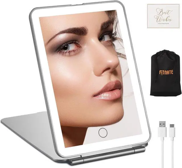 Main image of FITNATE USB Charging 32LED Makeup Mirrors Portable Vanity Lighted Illuminated Standing