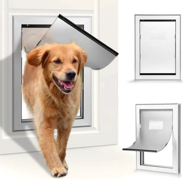Main image of Ownpets Large Pet Door Dog Metal Magnetic Locking Flap Screen Gate Easy to Install Strong & Durable