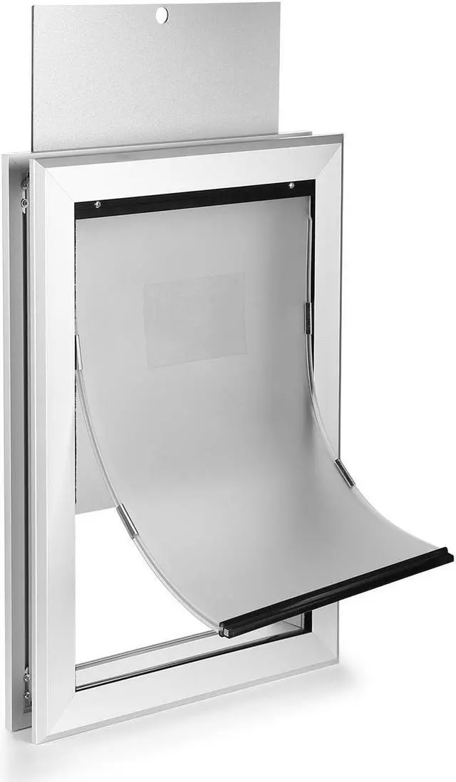 Alt view image 7 of 7 - Ownpets Large Pet Door Dog Metal Magnetic Locking Flap Screen Gate Easy to Install Strong & Durable