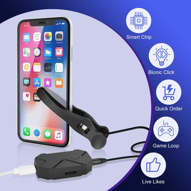 Tatapper Device AGPtek Auto Screen Clicker for IOS and Android Phone / iPad Tapping ...