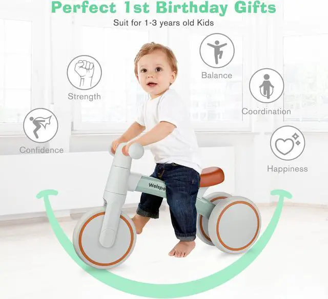 Alt view image 3 of 7 - Baby Balance Bike, Mini Bike for Ages 10 Months to 3 Years, Infant Walker fo Boy and Girl First Birthday Gifts