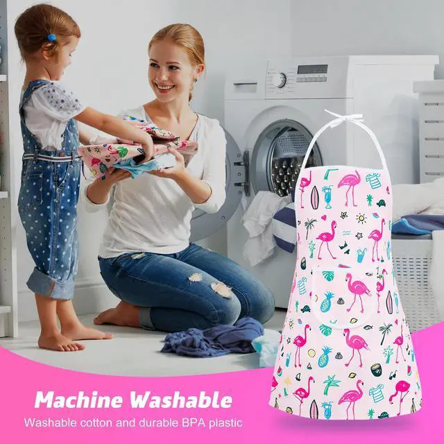 Alt view image 7 of 7 - 26pcs Kids Cooking Baking Costume Chef Apron Hat Kitchen Role Play for Girl Child, with Silicone Toy Baking Set, Multi-color