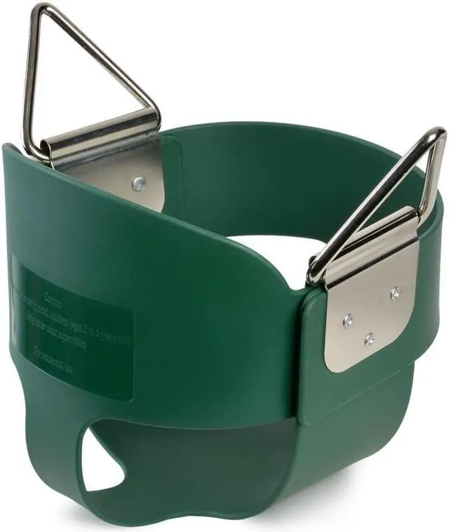 Alt view image 3 of 7 - AGPtEK Children's Full Bucket Swing With fully Coated Chain - Green