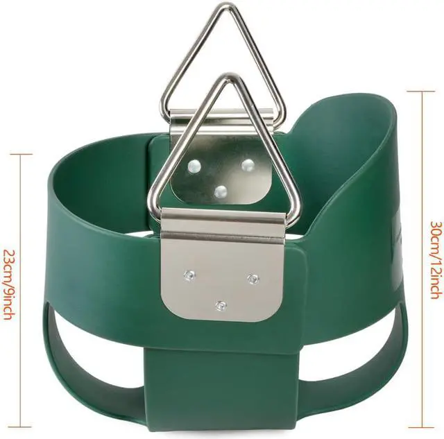 Alt view image 5 of 7 - AGPtEK Children's Full Bucket Swing With fully Coated Chain - Green