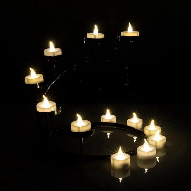 Alt view image 4 of 7 - AGPtEK 24Pcs Timing Candle Warm White for Wedding Holiday Party Home Decoration