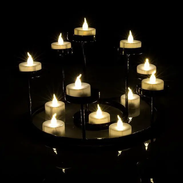 Alt view image 5 of 7 - AGPtEK 24Pcs Timing Candle Warm White for Wedding Holiday Party Home Decoration