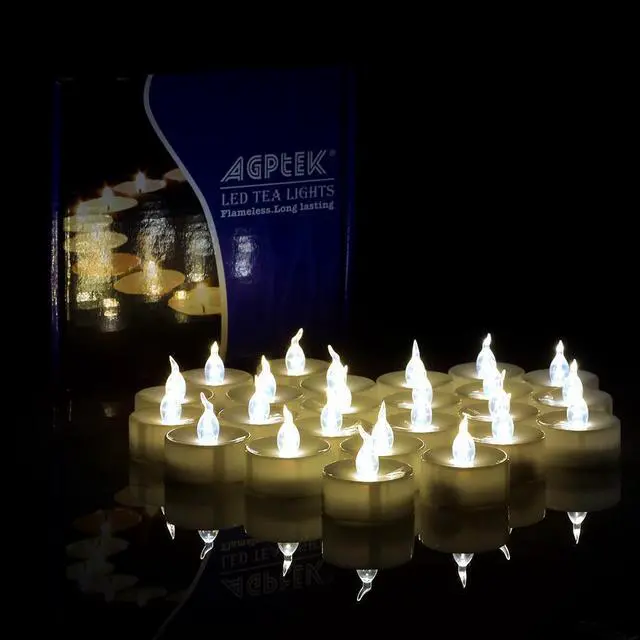 Alt view image 6 of 7 - AGPtEK 24Pcs Timing Candle Warm White for Wedding Holiday Party Home Decoration