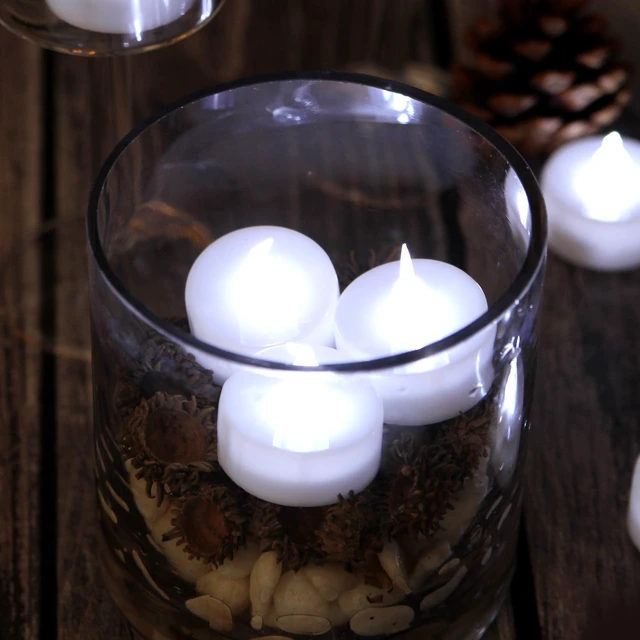 Alt view image 2 of 7 - AGPtEK 24 PCS LED Tealights Battery-Operated White