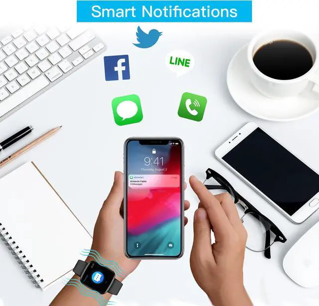 Alt view image 2 of 7 - P3 Fitness Tracker Smart Watch