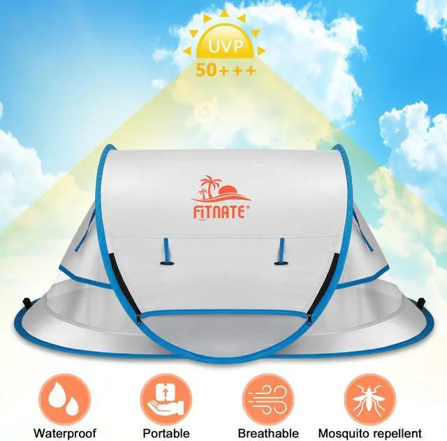 Alt view image 2 of 7 - FITNATE Baby Tent Mosquito Net for Beach UPF 50+ & UV Protection
