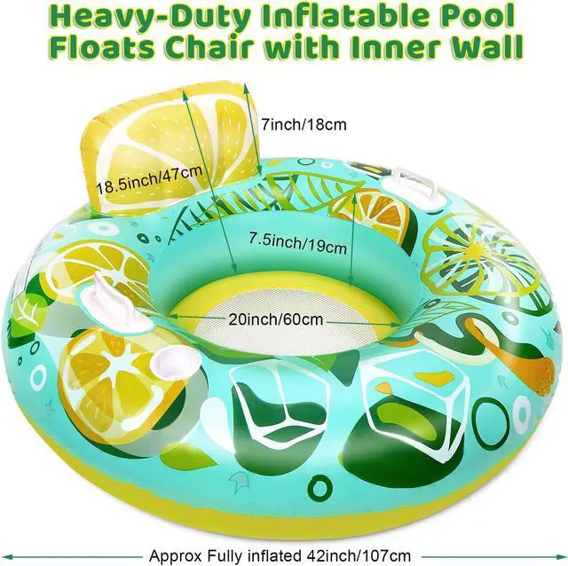 Alt view image 2 of 7 - CAMULAND Inflatable Lounger Pool Float Green