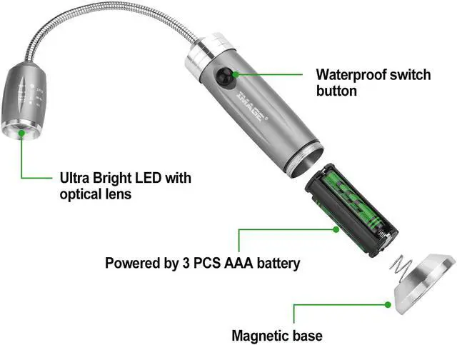 Alt view image 5 of 7 - IMAGE Magnetic Ultra-Bright Barbecue Grill Light with Super Bright LED Lights 2 pcs for Grilling