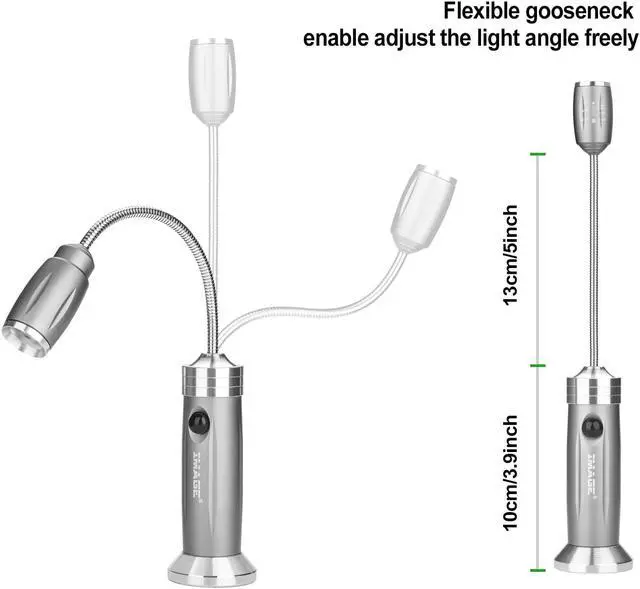 Alt view image 3 of 7 - IMAGE Magnetic Ultra-Bright Barbecue Grill Light with Super Bright LED Lights 2 pcs for Grilling