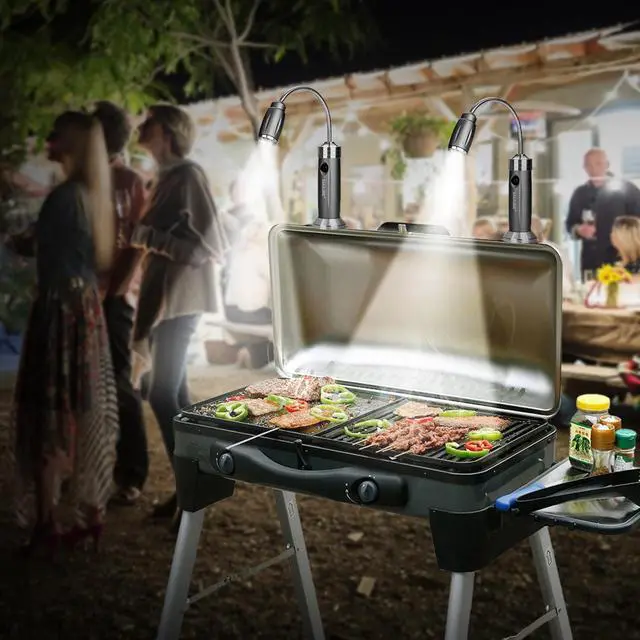 Alt view image 7 of 7 - IMAGE Magnetic Ultra-Bright Barbecue Grill Light with Super Bright LED Lights 2 pcs for Grilling