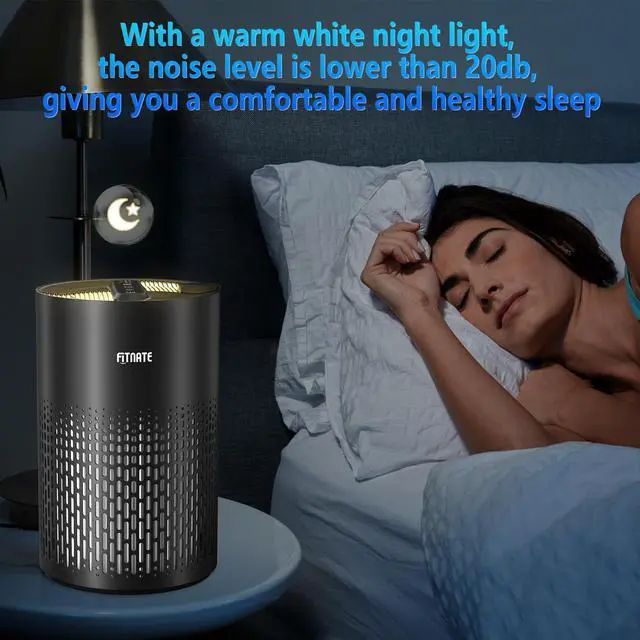 Alt view image 7 of 7 - FITNATE Air Purifier with HEPA Filter for Home
