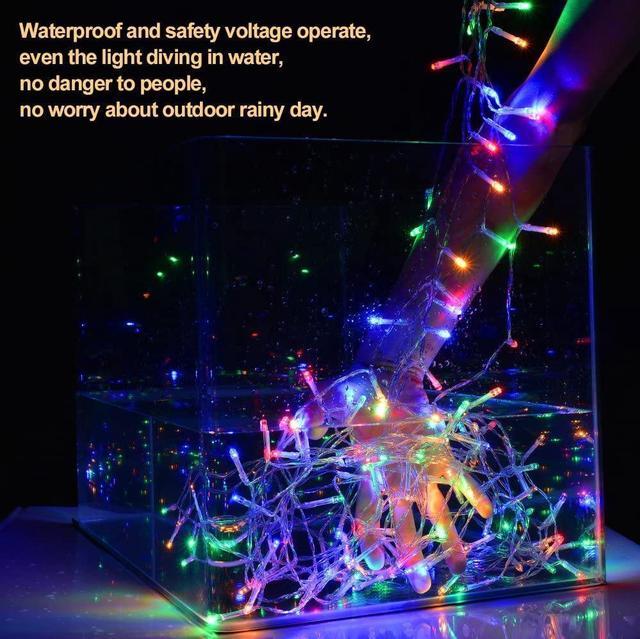 Alt view image 2 of 4 - IMAGE 19.6*6.6FT 448LED RGB Multi-color Waterproof String Fairy Curtain Lights Window Xmas Decor