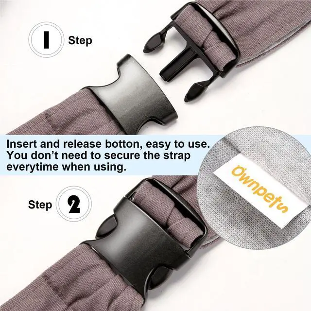 Alt view image 5 of 7 - Ownpets Pet Sling Carrier Bag Safe, Larger Size Fit Medium Size Cats & Dogs, Comfortable, Adjustable, Perfect for daily walk, Outdoor Activity and Weekend Adventure