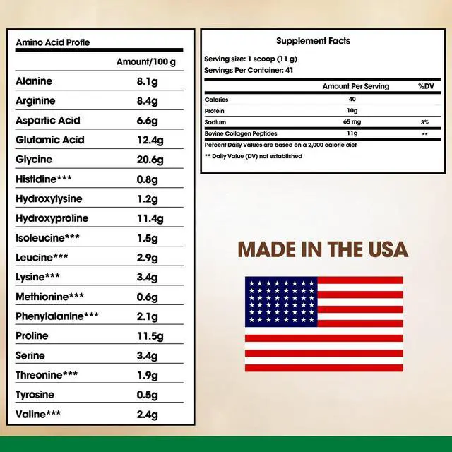 Alt view image 4 of 7 - LIVINGANIC Hydrolyzed Bovine Collagen,15.9oz Types I & III, Grass-Fed, Pasture-Raised Protein, Zero Sugar Supplement for Healthy Skin, Nails, Bones & Joints Unflavored 41 Servings