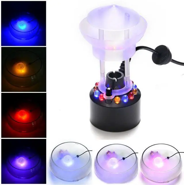 Alt view image 5 of 7 - FITNATE 12 LED Mist Maker Fogger Water Fountain Pond Fog Machine Atomizer Air Humidifier