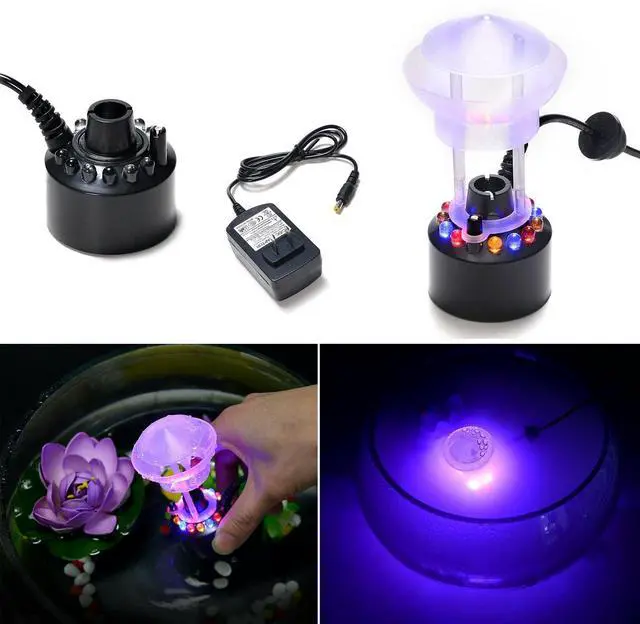 Alt view image 2 of 7 - FITNATE 12 LED Mist Maker Fogger Water Fountain Pond Fog Machine Atomizer Air Humidifier