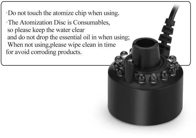 Alt view image 6 of 7 - FITNATE 12 LED Mist Maker Fogger Water Fountain Pond Fog Machine Atomizer Air Humidifier