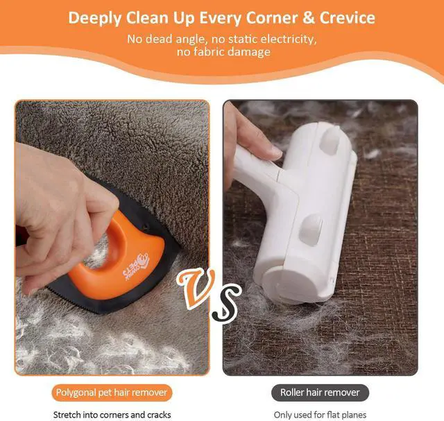 Alt view image 6 of 7 - Ownpets Pet Hair Detailer Dog & Cat Lint Remover for Furniture, Couch Sofas