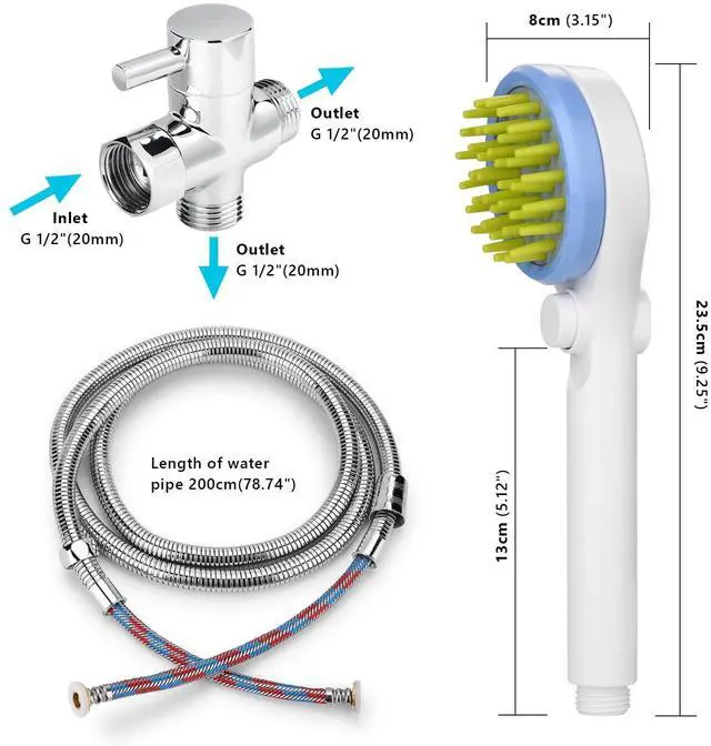 Alt view image 5 of 7 - Ownpets Pet Shower Sprayer with Hose & Diverter