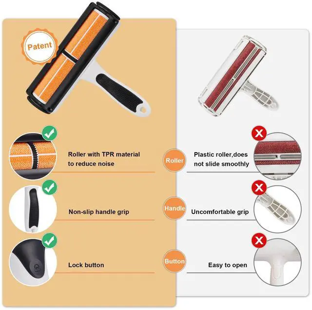 Alt view image 7 of 7 - Ownpets Pet Hair Remover, Reusable Cat and Dog Hair Remover Roller & Bonus Pet Lint Scraper